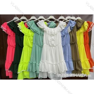 Kleid mit 3/4 Ärmeltasche für Damen (uni sl) ITALIAN Fashion IM3181746