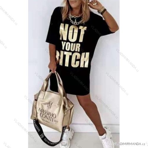 Kleid mit 3/4 Ärmeltasche für Damen (uni sl) ITALIAN Fashion IM3181746