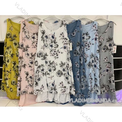 Kleid mit 3/4 Ärmeltasche für Damen (uni sl) ITALIAN Fashion IMWD20527