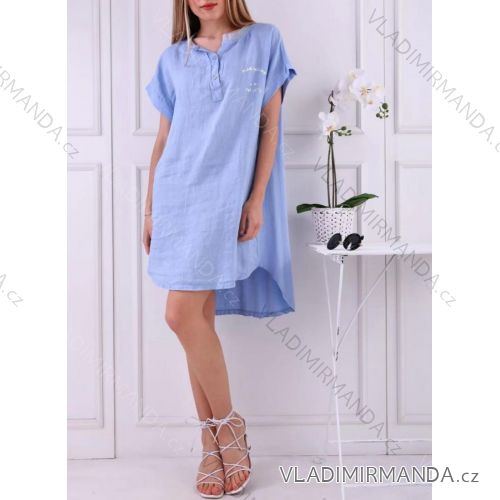 Kleid mit 3/4 Ärmeltasche für Damen (uni sl) ITALIAN Fashion IM3181746