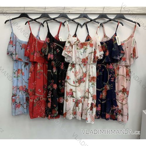 Kleid mit 3/4 Ärmeltasche für Damen (uni sl) ITALIAN Fashion IM3181746