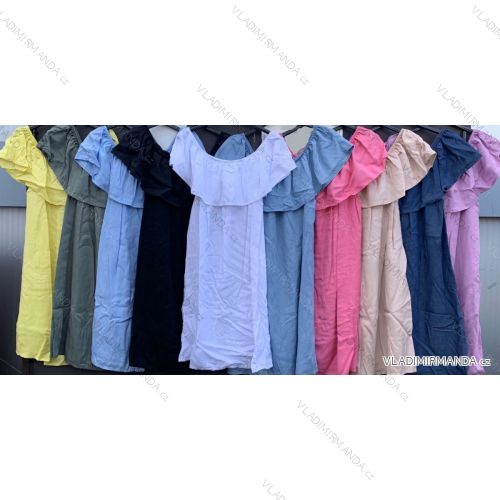 Kleid mit 3/4 Ärmeltasche für Damen (uni sl) ITALIAN Fashion IM3181746