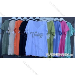Sommerkleid Langarm geblümte Damen (UNI S / L) ITALIAN FASHION IMK20150