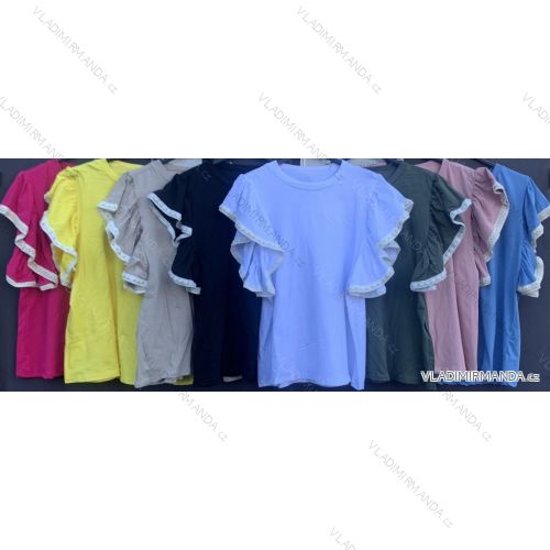Kleid mit 3/4 Ärmeltasche für Damen (uni sl) ITALIAN Fashion IM3181746