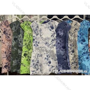 Kleid mit 3/4 Ärmeltasche für Damen (uni sl) ITALIAN Fashion IM3181746