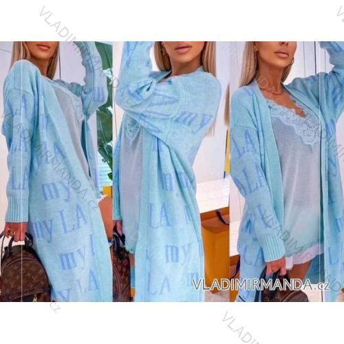 Kabát flaušový teplý dlouhý dámský (UNI S/M) ITALSKÁ MÓDA IMD20159