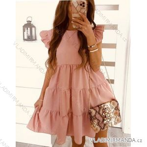 Kleid mit Knöpfen und geknöpften Damen (uni s-m) ITALIAN FASHION IM2203948