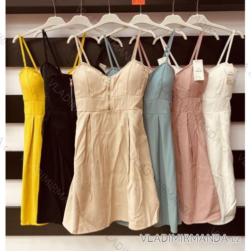 Kleid mit 3/4 Ärmeltasche für Damen (uni sl) ITALIAN Fashion IM3181746