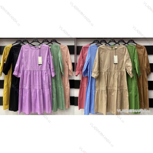 Elegantes Langarmkleid für Damen (S / M ONE SIZE) ITALIENISCHE MODE IMWP21u3727