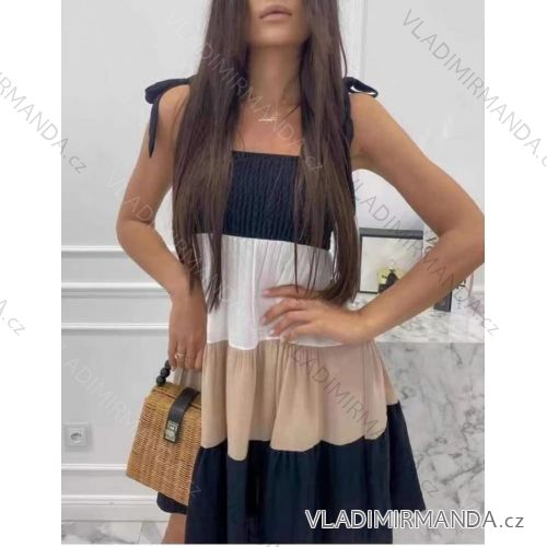 Kleid mit 3/4 Ärmeltasche für Damen (uni sl) ITALIAN Fashion IM3181746