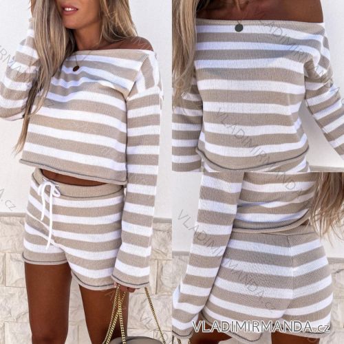 Set lange Jogginghosen und langärmliges Sweatshirt für Frauen (UNI S / L) TURKISH FASHION IMK20148