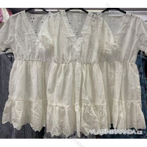 Kleid mit 3/4 Ärmeltasche für Damen (uni sl) ITALIAN Fashion IM3181746