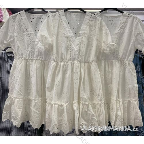 Kleid mit 3/4 Ärmeltasche für Damen (uni sl) ITALIAN Fashion IM3181746