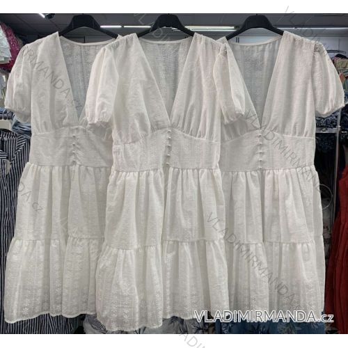 Kleid mit 3/4 Ärmeltasche für Damen (uni sl) ITALIAN Fashion IM3181746