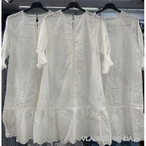 Kleid mit 3/4 Ärmeltasche für Damen (uni sl) ITALIAN Fashion IM3181746