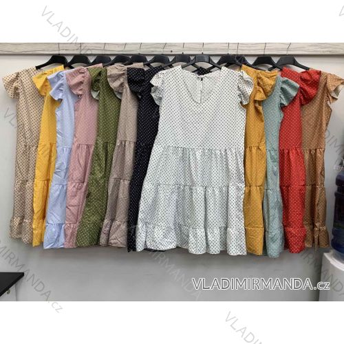 Kleid mit 3/4 Ärmeltasche für Damen (uni sl) ITALIAN Fashion IMWD20527