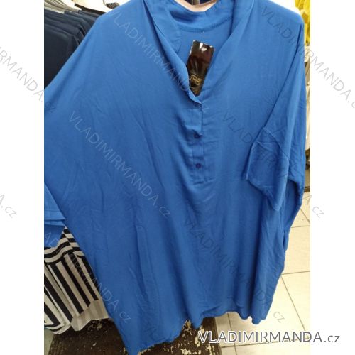 Langärmliges Tunika-Hemd (uni xl-3xl) ITALIENISCHE Mode IM720024
