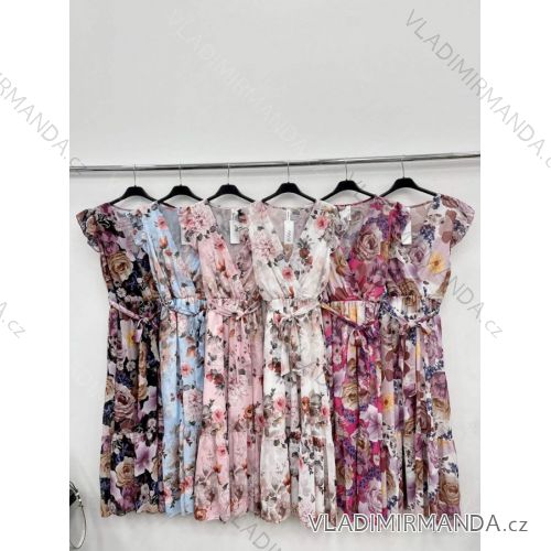 Kleid mit 3/4 Ärmeltasche für Damen (uni sl) ITALIAN Fashion IMWD20527