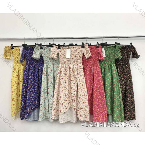 Kleid mit 3/4 Ärmeltasche für Damen (uni sl) ITALIAN Fashion IM3181746