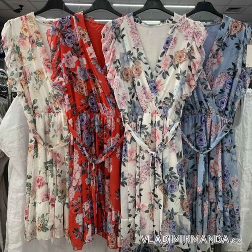 Kleid mit Knöpfen und geknöpften Damen (uni s-m) ITALIAN FASHION IM2203948