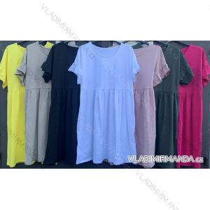 Kleid mit 3/4 Ärmeltasche für Damen (uni sl) ITALIAN Fashion IM3181746