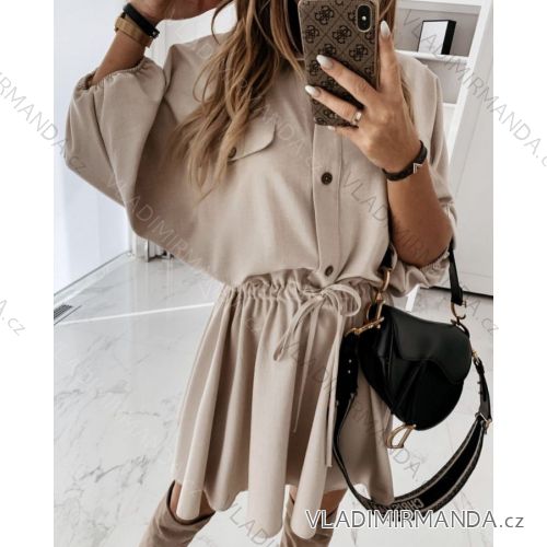 Mit Kapuze langärmliges mit Kapuze Kleid (uni s / m) IM2191956