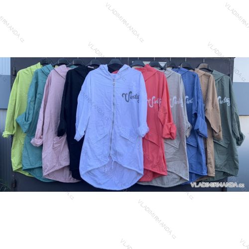 Kleid mit 3/4 Ärmeltasche für Damen (uni sl) ITALIAN Fashion IM3181746