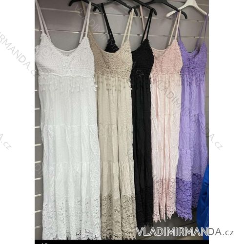 Kleid mit 3/4 Ärmeltasche für Damen (uni sl) ITALIAN Fashion IMWD20527