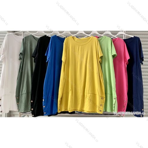 Kleid mit 3/4 Ärmeltasche für Damen (uni sl) ITALIAN Fashion IM3181746