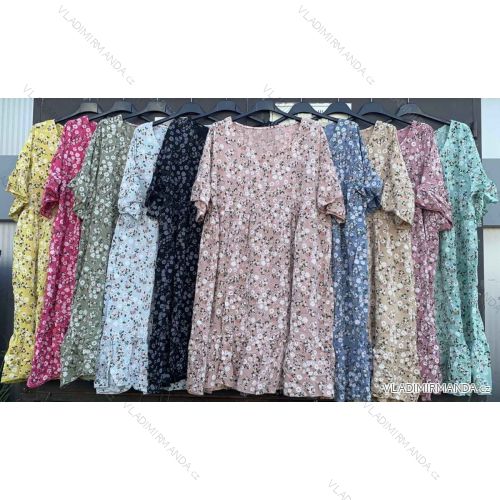 Kleid mit 3/4 Ärmeltasche für Damen (uni sl) ITALIAN Fashion IM3181746