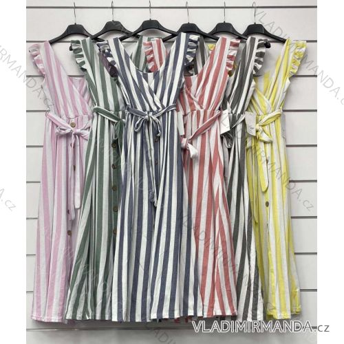 Elegantes Langarmkleid für Damen (S / M / L EINE GRÖSSE) ITALIENISCHE MODE IMWA21002