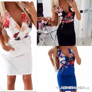 Kleid mit 3/4 Ärmeltasche für Damen (uni sl) ITALIAN Fashion IMWD20527