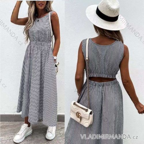 Elegantes Langarmkleid für Damen (S / M / L EINE GRÖSSE) ITALIENISCHE MODE IMWA21002