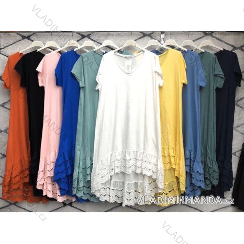 Kleid mit 3/4 Ärmeltasche für Damen (uni sl) ITALIAN Fashion IM3181746