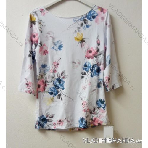T-Shirt mit 3/4 langen Ärmeln (uni sl) ITALIENISCHES MODELL IM521052