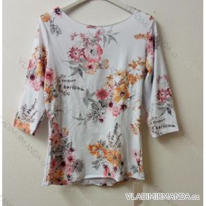 T-Shirt mit 3/4 langen Ärmeln (uni sl) ITALIENISCHES MODELL IM521055