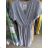Kleid Kurzarm Damen (Uni L-2XL) ITALIENISCH MODA IMS20004