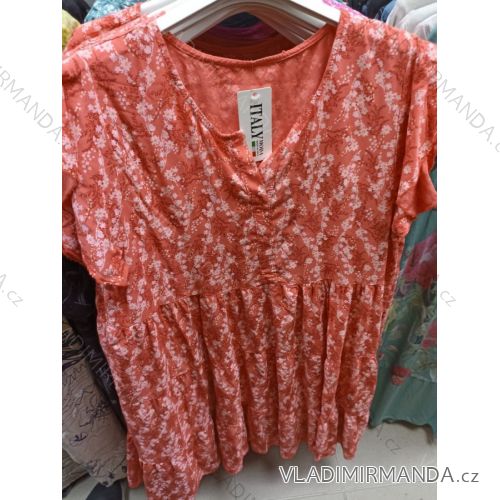 Kleid Kurzarm Damen (Uni L-2XL) ITALIENISCH MODA IMS20004
