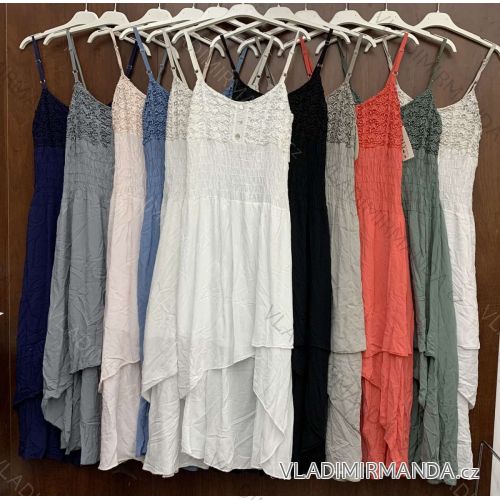 Kleid mit 3/4 Ärmeltasche für Damen (uni sl) ITALIAN Fashion IM3181746