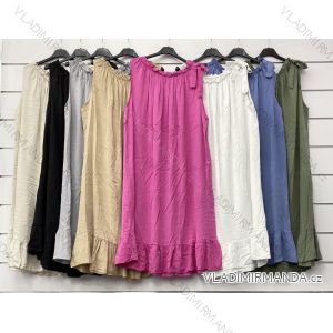 Kleid mit Knöpfen und geknöpften Damen (uni s-m) ITALIAN FASHION IM2203948
