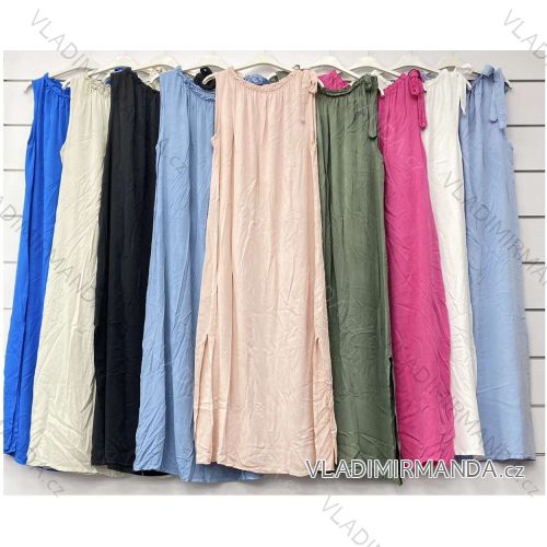 Kleid mit 3/4 Ärmeltasche für Damen (uni sl) ITALIAN Fashion IM3181746