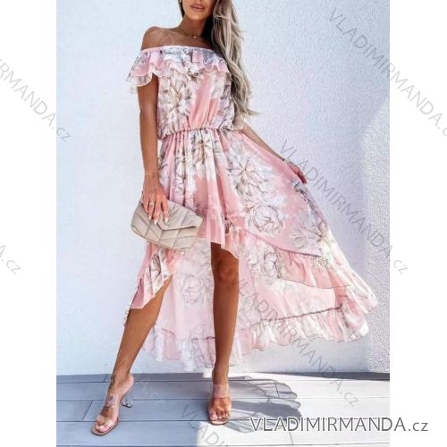 Kleid mit 3/4 Ärmeltasche für Damen (uni sl) ITALIAN Fashion IMWD20527