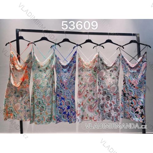 Tílko letní elegantní na řetízky dámské (UNI S/L) ITALSKÁ MÓDA IMK20033