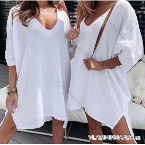 Kleid mit 3/4 Ärmeltasche für Damen (uni sl) ITALIAN Fashion IM3181746