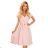 348-1 SCARLETT - ausgestelltes Kleid mit Ausschnitt - puderrosa