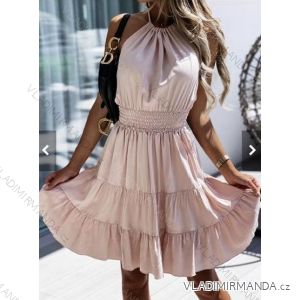 Kleid mit Knöpfen und geknöpften Damen (uni s-m) ITALIAN FASHION IM2203948