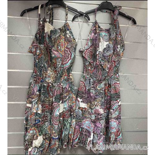Kleid mit 3/4 Ärmeltasche für Damen (uni sl) ITALIAN Fashion IMWD20527