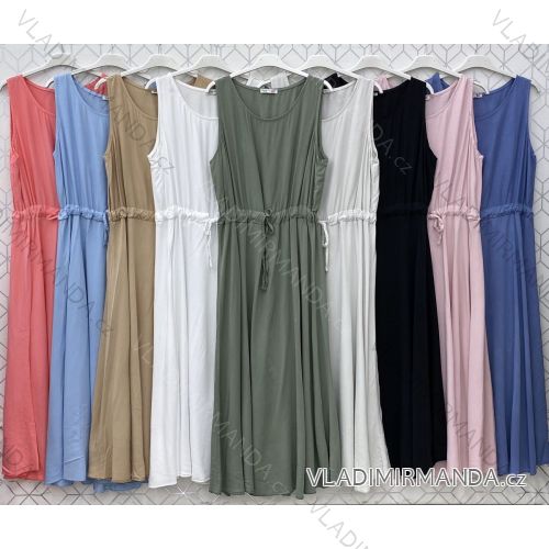 Kleid mit 3/4 Ärmeltasche für Damen (uni sl) ITALIAN Fashion IMWD20527