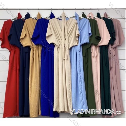 Kleid mit 3/4 Ärmeltasche für Damen (uni sl) ITALIAN Fashion IM3181746
