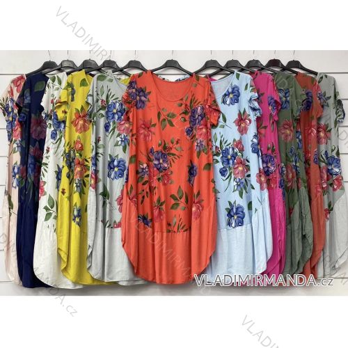 Kleid mit 3/4 Ärmeltasche für Damen (uni sl) ITALIAN Fashion IM3181746